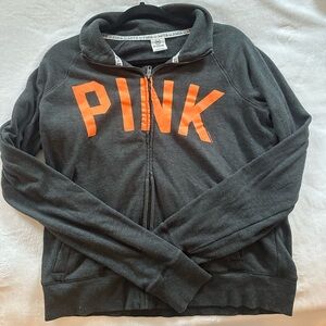 Victoria's Secret PINK Gray Zip-Up